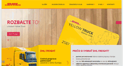 Desktop Screenshot of dhlfreight.sk